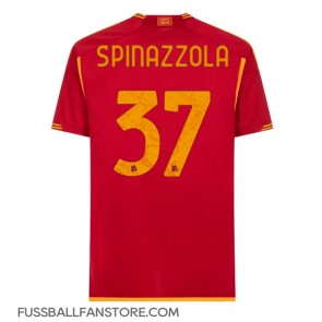 AS Roma Leonardo Spinazzola #37 Replik Heimtrikot 2023-24 Kurzarm